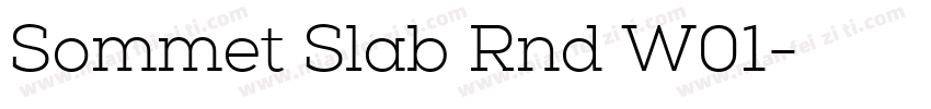 Sommet Slab Rnd W01字体转换
